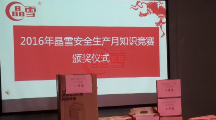 2016年安全生產月-“促進安全發(fā)展 ，共建平安晶雪”